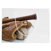 ヴィンテージ野球とこうもり ラージペーパーバッグ (裏面)