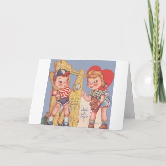 ヴィンテージ野球のバレンタインデーカード シーズンカード (正面)