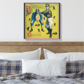 ヴィンテージ野球のホームゲーム選手 キャンバスプリント (インサイチュ (寝室))