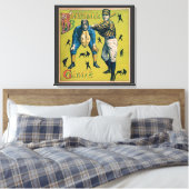 ヴィンテージ野球のホームゲーム選手 キャンバスプリント (インサイチュ (寝室))