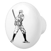 ヴィンテージ野球の引き出し引きノブのハンドルのスポーティ セラミックノブ (右)