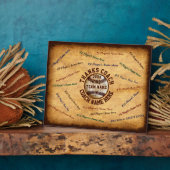 ヴィンテージ野球の監督板，すべての選手の名前 フォトプラーク (側面)