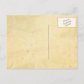 ヴィンテージ野球の結婚式の日付を保存 案内ポストカード (裏面)