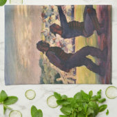 ヴィンテージ野球の選手 キッチンタオル (折り畳み)