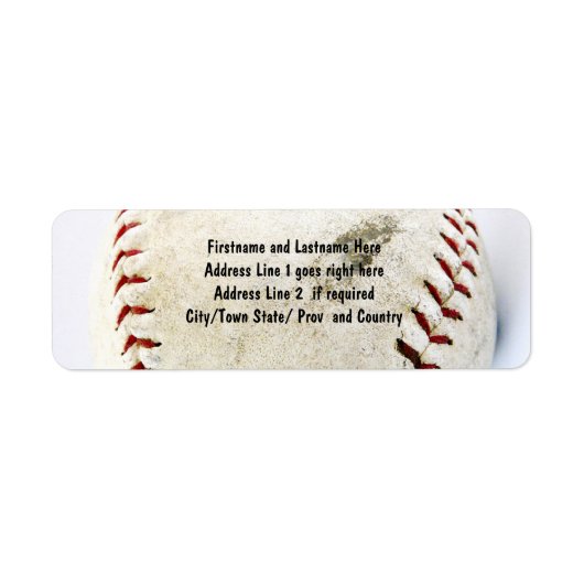 ヴィンテージ野球またはソフトボールのステッチ ラベル (正面)