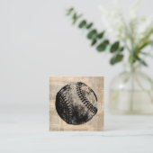 ヴィンテージ野球アートイラストレーション新聞スタイル エンクロージャーカード (スタンド正面)