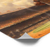 ヴィンテージ野球アートポスター – レトロデザインAmer ポスター (角)