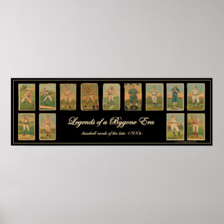 ヴィンテージ野球カードアンティークポスター ポスター