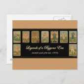 ヴィンテージ野球カードアンティークポスター ポストカード (正面/裏面)