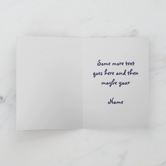 ヴィンテージ野球ガールの誕生日または挨拶 カード (内部)