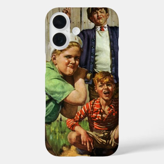 ヴィンテージ野球ゲーム少年運動選手 Case-Mate iPhoneケース (裏面)