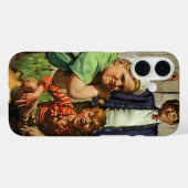 ヴィンテージ野球ゲーム少年運動選手 Case-Mate iPhoneケース (裏面 (横))