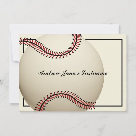 ヴィンテージ野球サンキューフラットカード サンキューカード (正面)