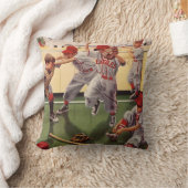 ヴィンテージ野球スポーツチーム、ボーイズ荒住宅 クッション (ブランケット)