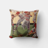 ヴィンテージ野球スポーツチーム、ボーイズ荒住宅 クッション (正面)