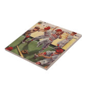 ヴィンテージ野球スポーツチーム、ボーイズ荒住宅 タイル (側面)