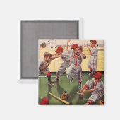 ヴィンテージ野球スポーツチーム、ボーイズ荒住宅 マグネット (正面/裏面)