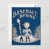 ヴィンテージ野球デザイン ポストカード (正面/裏面)