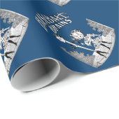 ヴィンテージ野球デザイン ラッピングペーパー (ロールコーナー)