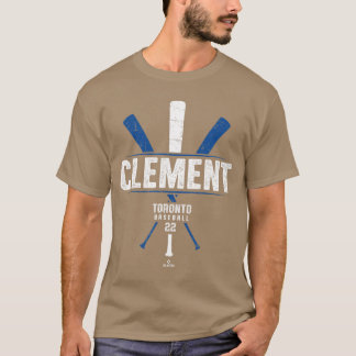 ヴィンテージ野球バット試合日アーニー・クレメントトロントB Tシャツ