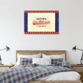 ヴィンテージ野球バーバルミツワーサインインボード キャンバスプリント (インサイチュ (寝室))