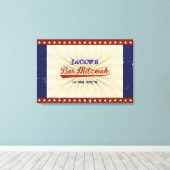 ヴィンテージ野球バーバルミツワーサインインボード キャンバスプリント (インサイチュ (ウッドフロア))