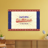 ヴィンテージ野球バーバルミツワーサインインボード キャンバスプリント (インサイチュ (リビング))