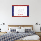 ヴィンテージ野球バーバルミツワーサインカスタムイン キャンバスプリント (インサイチュ (寝室))