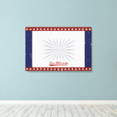 ヴィンテージ野球バーバルミツワーサインカスタムイン キャンバスプリント (インサイチュ (ウッドフロア))