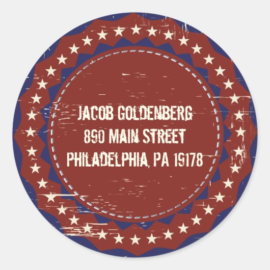 ヴィンテージ野球バー(ユダヤ教の)バル・ミツバー招待状 ラウンドシール (正面)