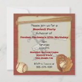 ヴィンテージ野球パーティー招待カード 招待状 (正面)