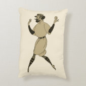 ヴィンテージ野球ビクトリアン選手 アクセントクッション (裏面(縦))