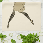 ヴィンテージ野球ビクトリアン選手 キッチンタオル (折り畳み)