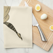 ヴィンテージ野球ビクトリアン選手 キッチンタオル (四つ折り)