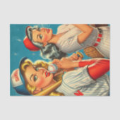 ヴィンテージ野球ピンアップ 薄葉紙 (正面)