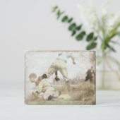 ヴィンテージ野球プリントのポストカード ポストカード (スタンド正面)