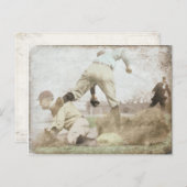 ヴィンテージ野球プリントのポストカード ポストカード (正面/裏面)