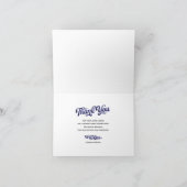 ヴィンテージ野球ベビーシャワーサンキューカード サンキューカード (内部)