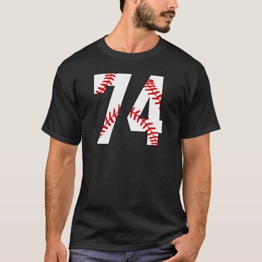 ヴィンテージ野球ママ74ジャージー野球お気に入りの Tシャツ (正面)