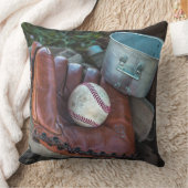 ヴィンテージ野球ミット及びボール野球グラブママー クッション (ブランケット)