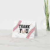 ヴィンテージ野球レーススポーツテーマのありがとう サンキューカード (正面)