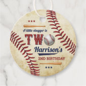 ヴィンテージ野球少年たち2歳の誕生日 フェイバータグ