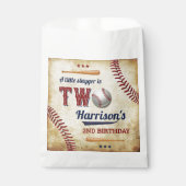 ヴィンテージ野球少年たち2歳の誕生日 フェイバーバッグ (正面)