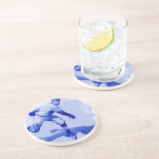 ヴィンテージ野球投手砂岩コースター コースター (側面)