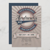 ヴィンテージ野球招待状 招待状 (正面/裏面)