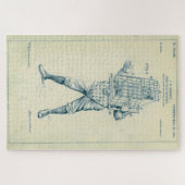 ヴィンテージ野球捕手装置特許(1904) ジグソーパズル (横)