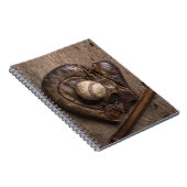 ヴィンテージ野球用具 ノートブック (右側)