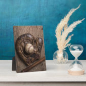 ヴィンテージ野球用具 フォトプラーク (側面)