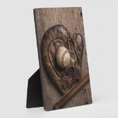 ヴィンテージ野球用具 フォトプラーク (側面)