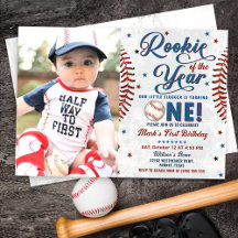 ヴィンテージ野球第1期バースデーフォト招待状